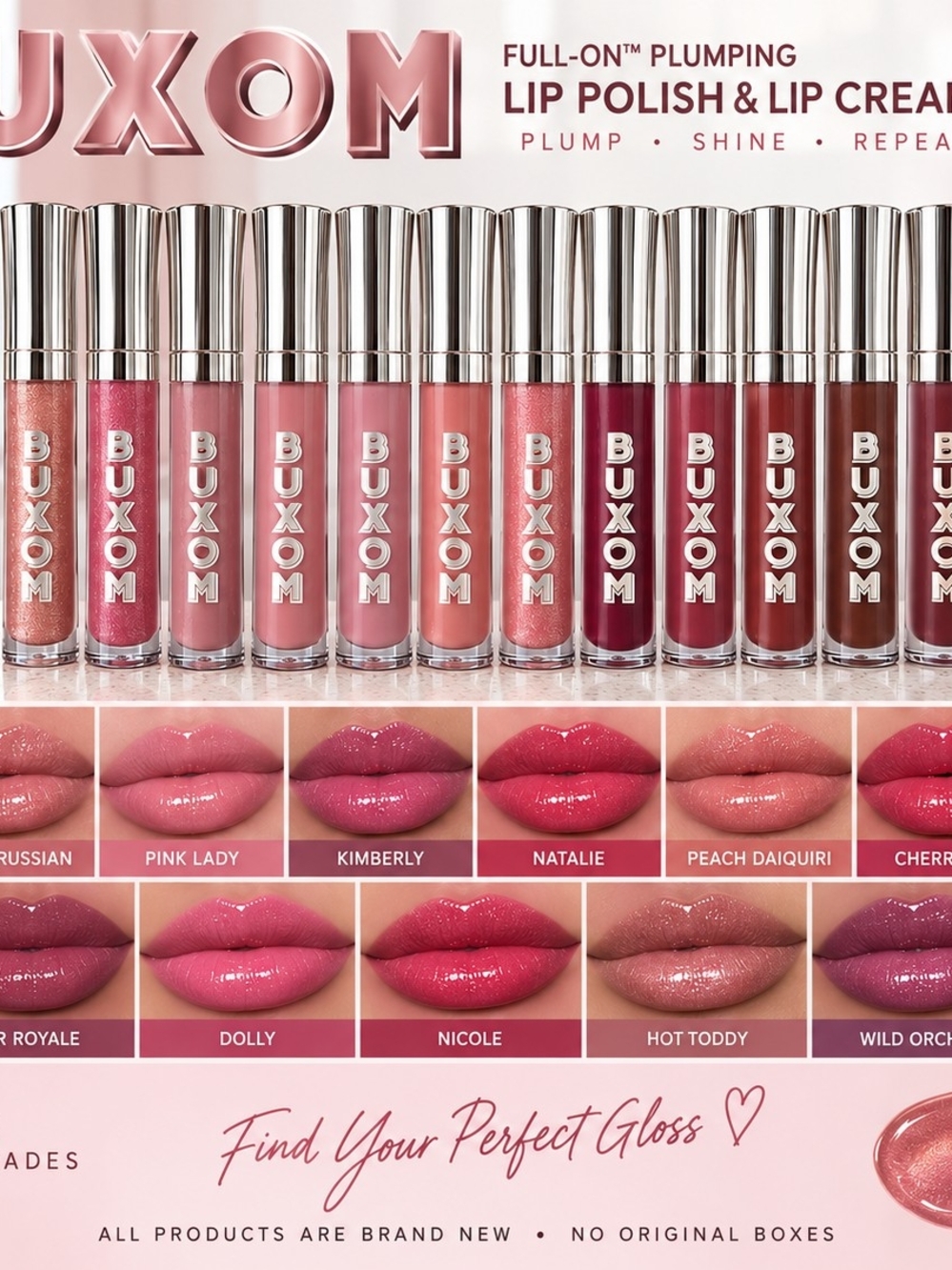 Brand new, authentic BUXOM Full-On™ Plumping Lip Polish & Lip Cream.